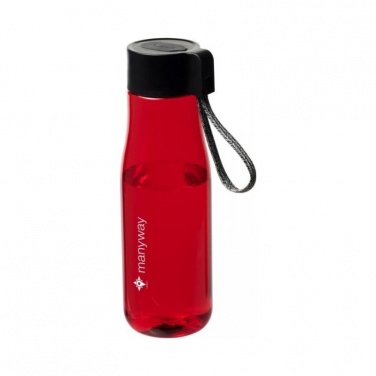 Logo trade promotional gift photo of: Ara 640 ml Tritan™ sport bottle with charging cable, red