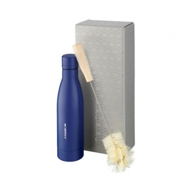 Logotrade promotional giveaway picture of: Vasa copper vacuum insulated bottle with brush set, blue