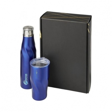 Logotrade promotional merchandise picture of: Hugo copper vacuum insulated gift set, blue
