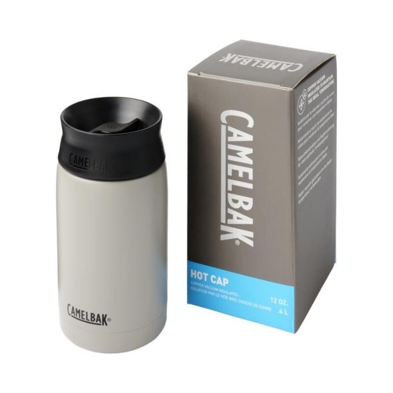 Logo trade promotional gifts image of: Hot Cap 350 ml copper vacuum insulated tumbler, grey