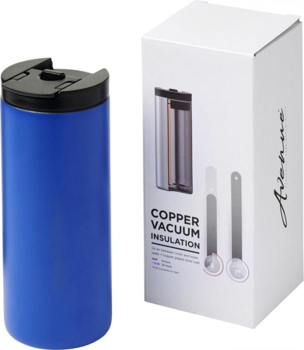 Logo trade corporate gifts picture of: Lebou 360 ml copper vacuum insulated tumbler, blue