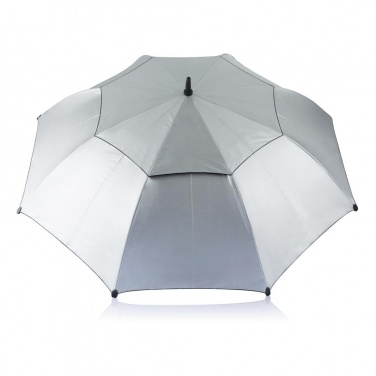 Logotrade corporate gift picture of: 27” Hurricane storm umbrella, Ø120 cm, grey