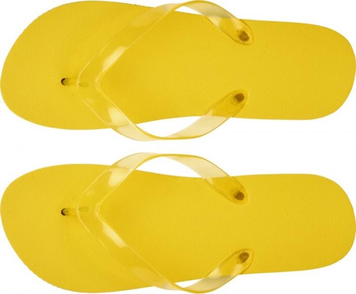 Logo trade business gifts image of: Railay beach slippers (L), yellow