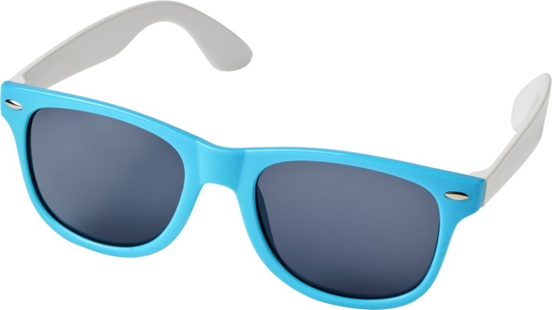 Logotrade promotional item image of: Sun Ray colour block sunglasses, aqua blue