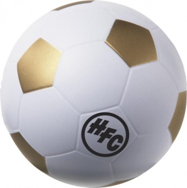 Logo trade promotional gifts picture of: Football stress reliever, gold