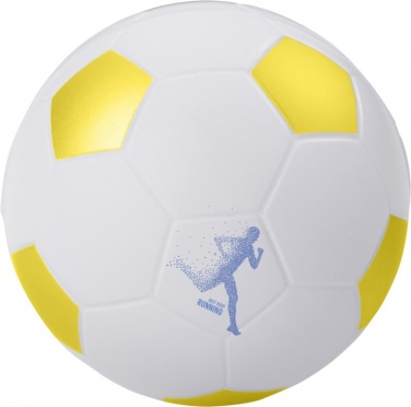 Logotrade corporate gift image of: Football stress reliever, yellow