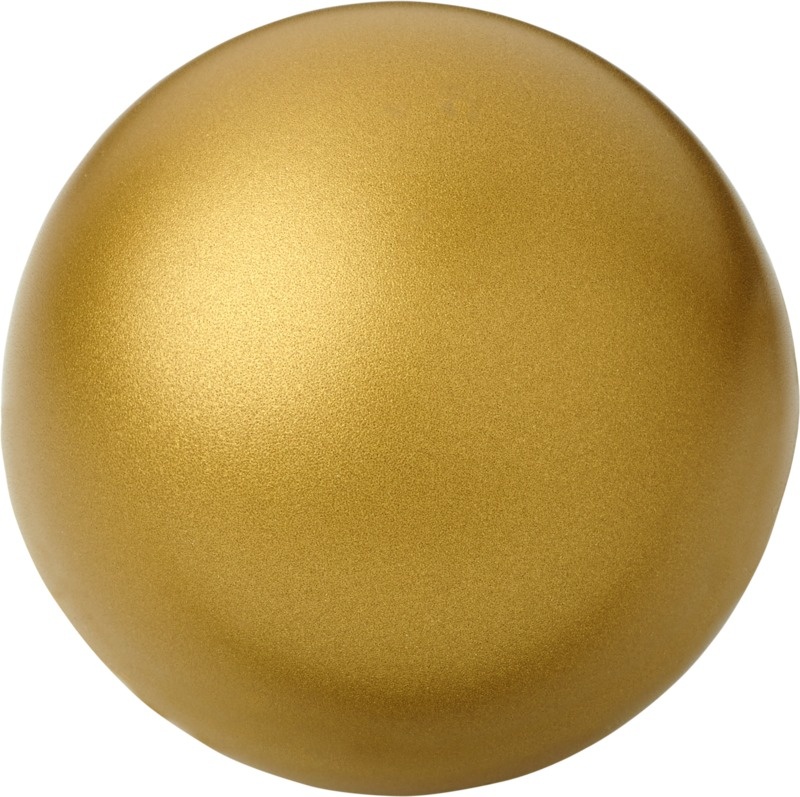 Logo trade promotional merchandise image of: Cool round stress reliever, gold