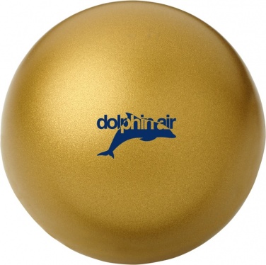 Logo trade promotional products picture of: Cool round stress reliever, gold