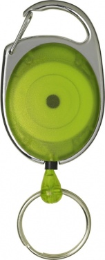Logo trade promotional product photo of: Gerlos roller clip key chain, lime