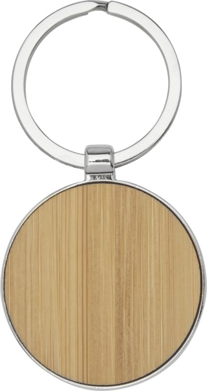Logotrade business gifts photo of: Nino bamboo round keychain
