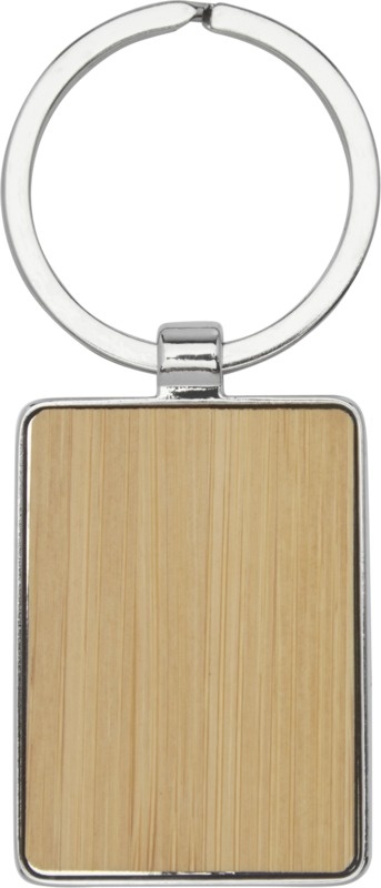 Logotrade corporate gift picture of: Neta bamboo rectangular keychain