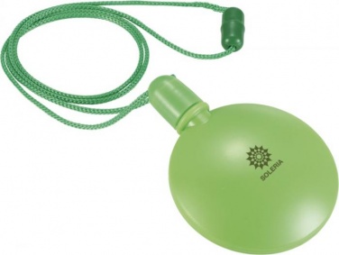 Logo trade promotional giveaway photo of: Blubber round bubble dispenser, green
