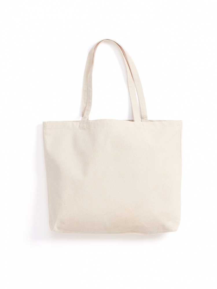 Logo trade corporate gifts image of: Canvas bag GOTS, off-white