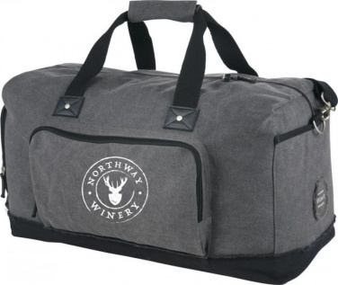 Logotrade promotional item picture of: Hudson weekend travel duffel bag, heather grey