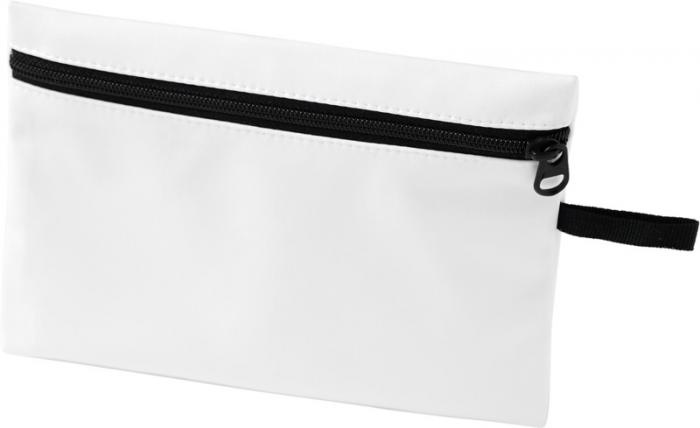 Logo trade promotional products image of: Bay face mask pouch, white