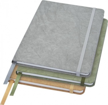 Logo trade promotional product photo of: Breccia A5 stone paper notebook, green