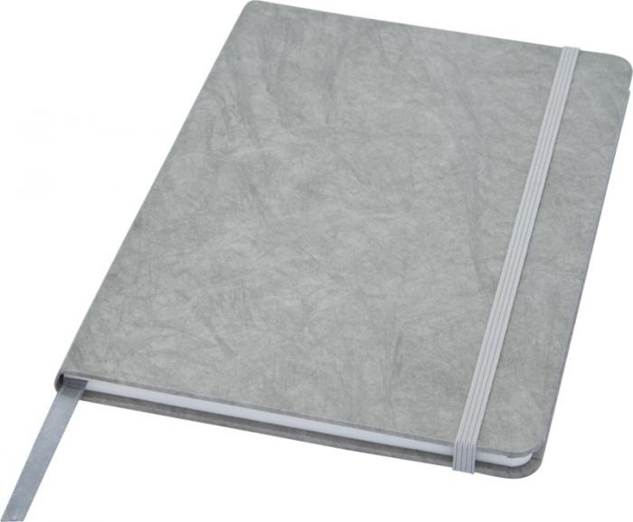 Logotrade promotional item image of: Breccia A5 stone paper notebook, grey