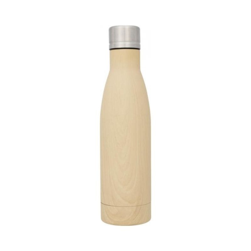 Logo trade corporate gifts picture of: Vasa wood copper vacuum insulated bottle, brown