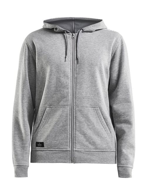 Logo trade promotional items picture of: Community full zip mens' hoodie, grey