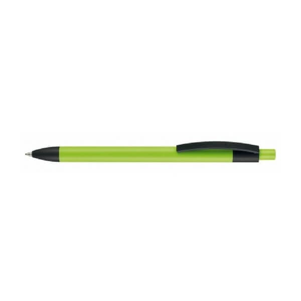 Logo trade promotional giveaways picture of: Capri soft-touch ballpoint pen, green