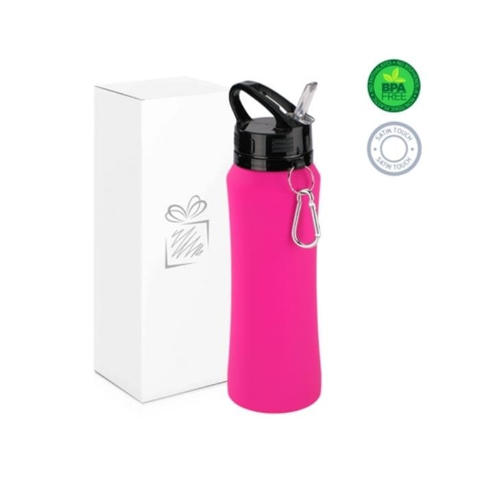 Logo trade promotional products image of: Water bottle Colorissimo, 700 ml, pink