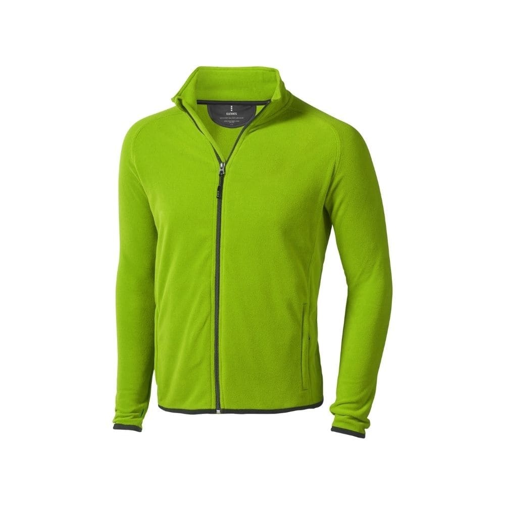 Logotrade promotional gift picture of: Brossard micro fleece full zip jacket, apple green