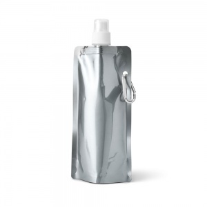 Logo trade promotional merchandise photo of: Folding sport bottle Gided, silver