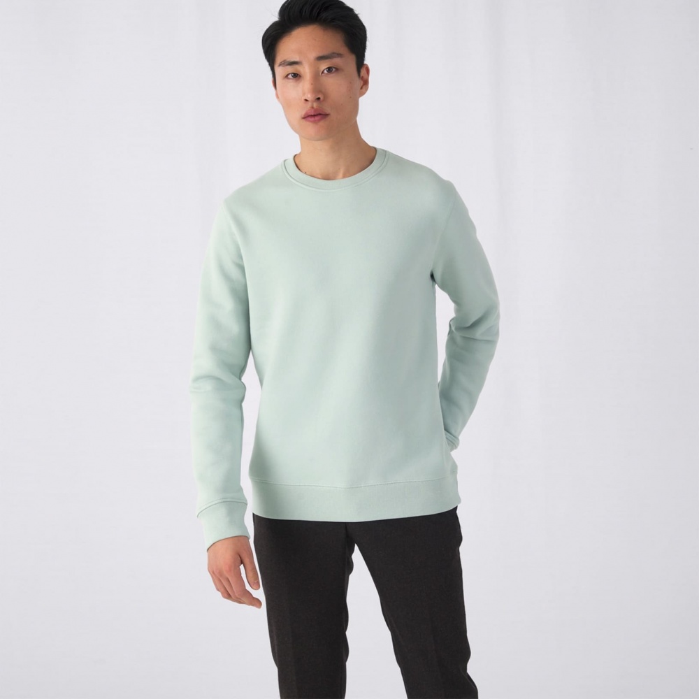 Logotrade promotional merchandise image of: Sweater KING CREW NECK, aqua green