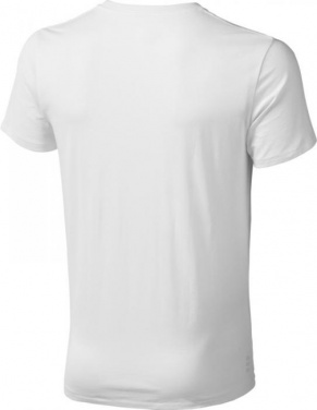 Logo trade corporate gifts image of: Nanaimo short sleeve T-Shirt, white
