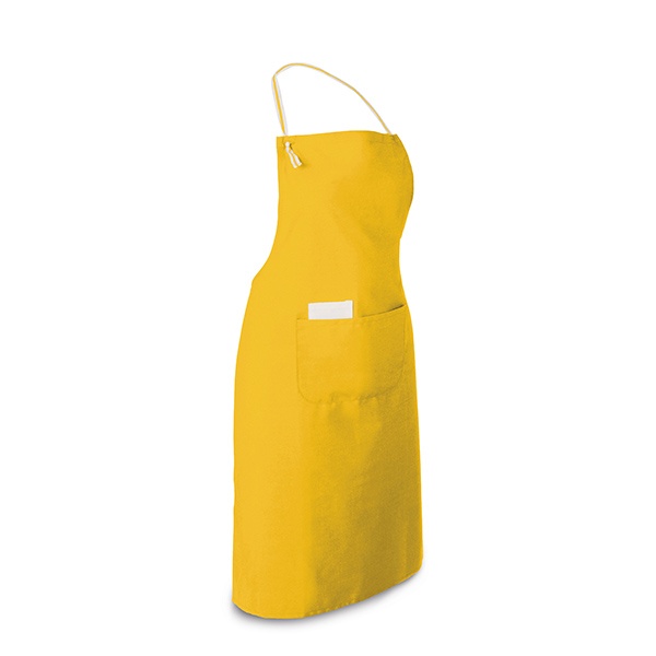 Logo trade promotional products image of: Apron with 2 pockets, yellow