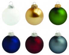 Christmas ball with 4-5 color logo 6 cm