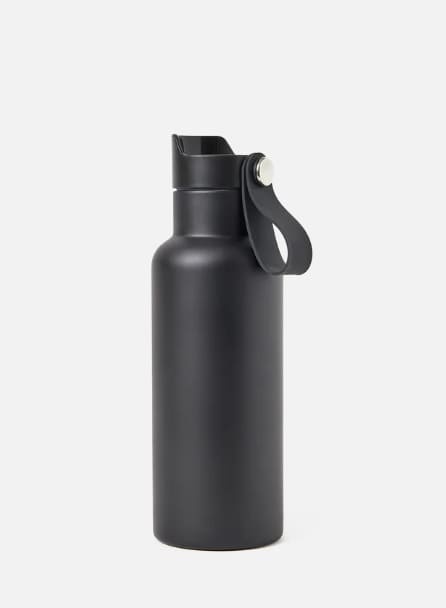 Logo trade promotional merchandise image of: Drinking bottle Balti thermo bottle 500 ml, black