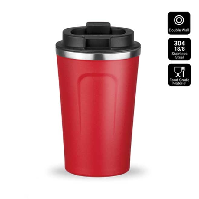 Logotrade advertising product picture of: Nordic coffe mug, 350 ml, red