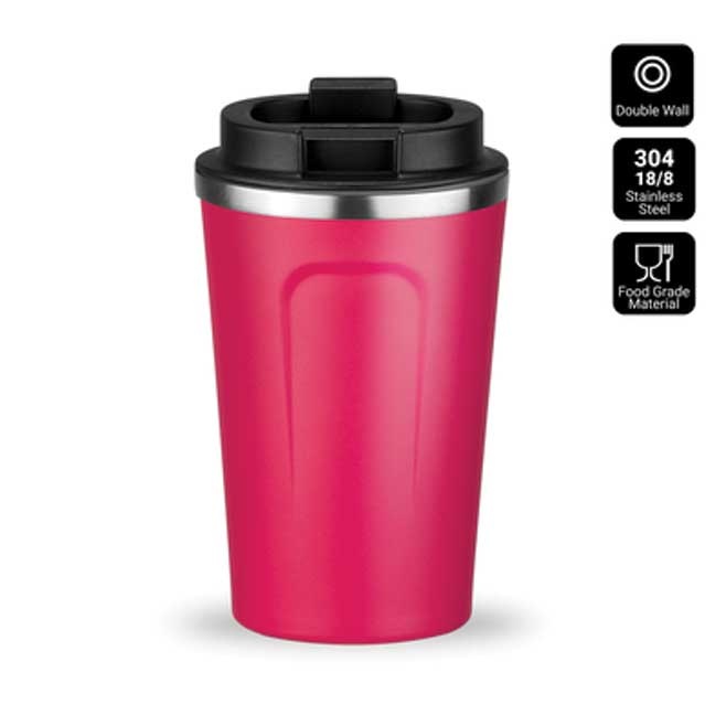 Logo trade promotional products picture of: Nordic coffe mug, 350 ml, pink