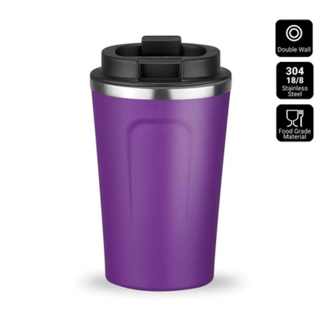 Logo trade promotional merchandise photo of: Nordic coffe mug, 350 ml, purple