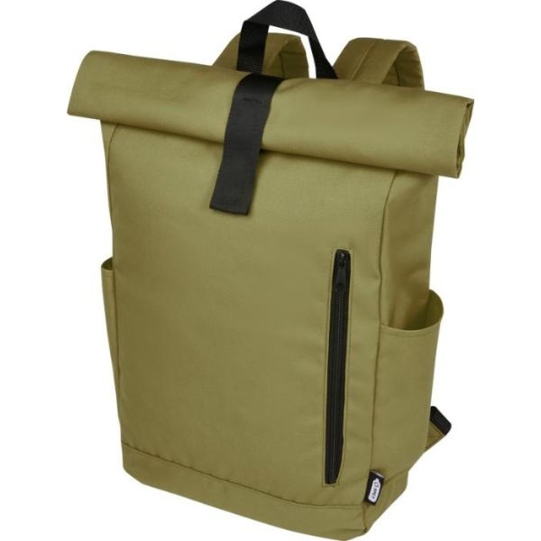 Logotrade promotional merchandise photo of: Cool Byron 15.6" roll-top backpack 18L, green