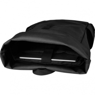 Logo trade promotional items image of: Cool Byron 15.6" roll-top backpack 18L, black