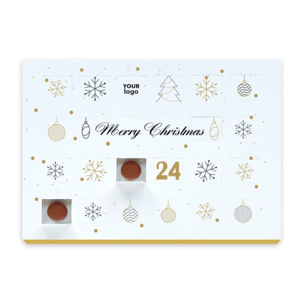 Logo trade promotional merchandise image of: Christmas Advent Calendar with chocolate