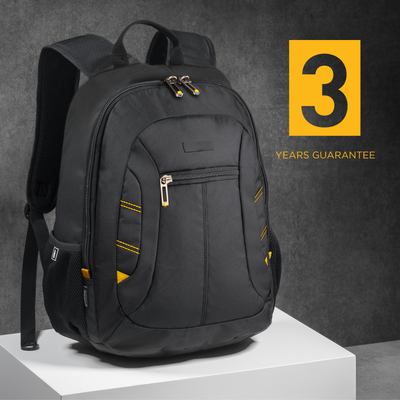 Logo trade promotional giveaways image of: Backpack City 15", black/yellow