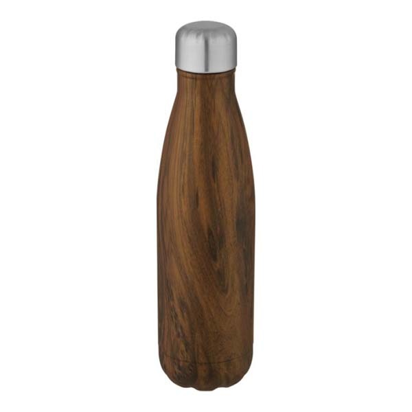 Logo trade promotional giveaways image of: Cove vacuum insulated stainless steel bottle, 500 ml, brown