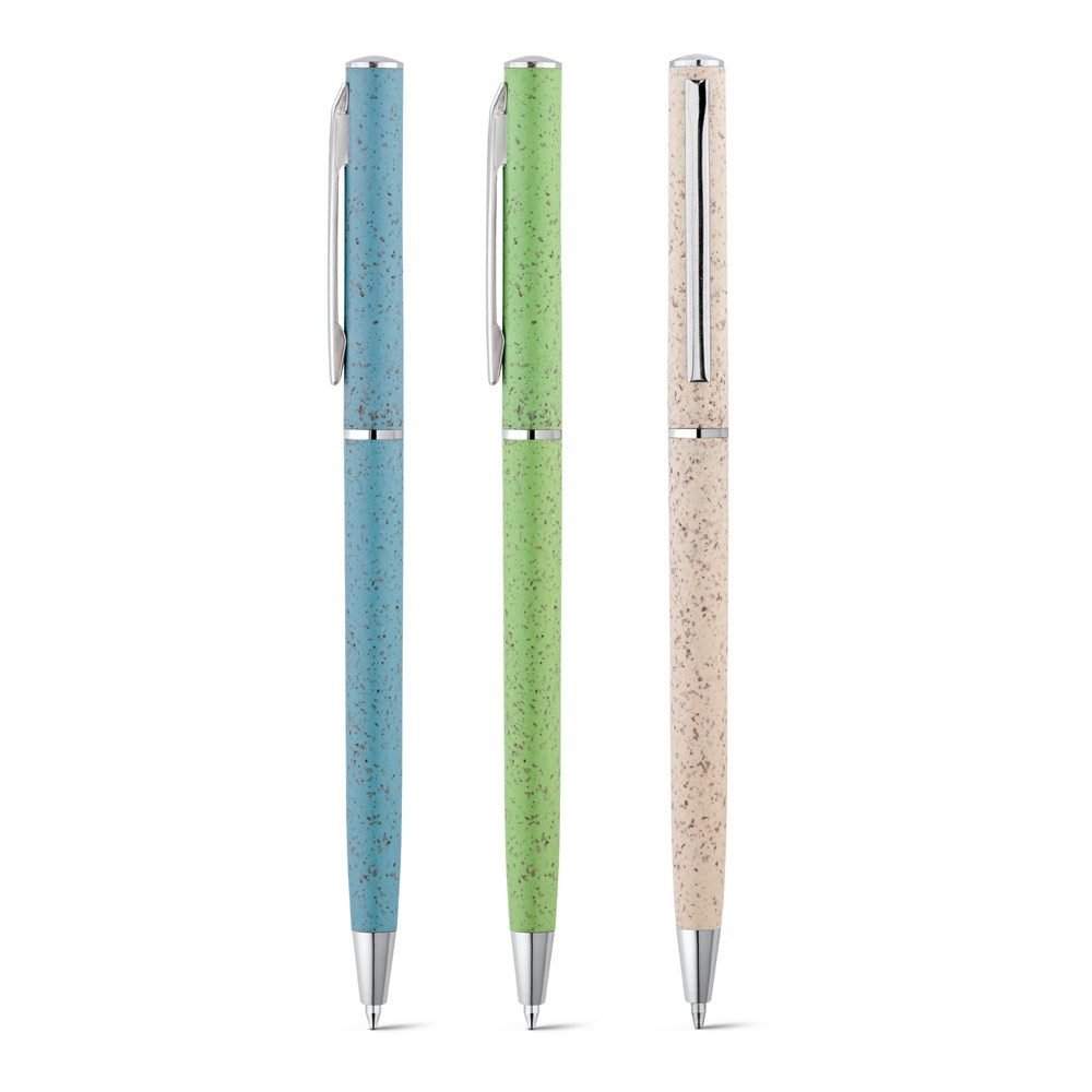 Logo trade promotional items picture of: Devin Ball pen with wheat straw fibre