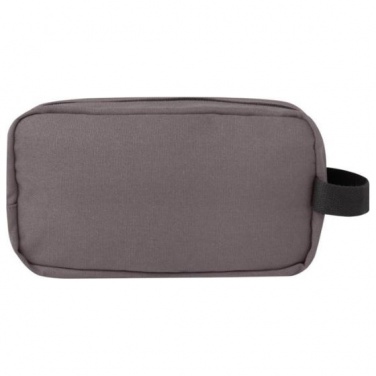 Logotrade advertising product image of: Joey GRS recycled canvas travel accessory pouch bag 3,5 l, grey