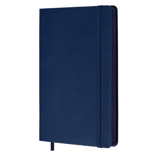 Logo trade corporate gifts picture of: Grid notebook Shady GRS A5, navyblue