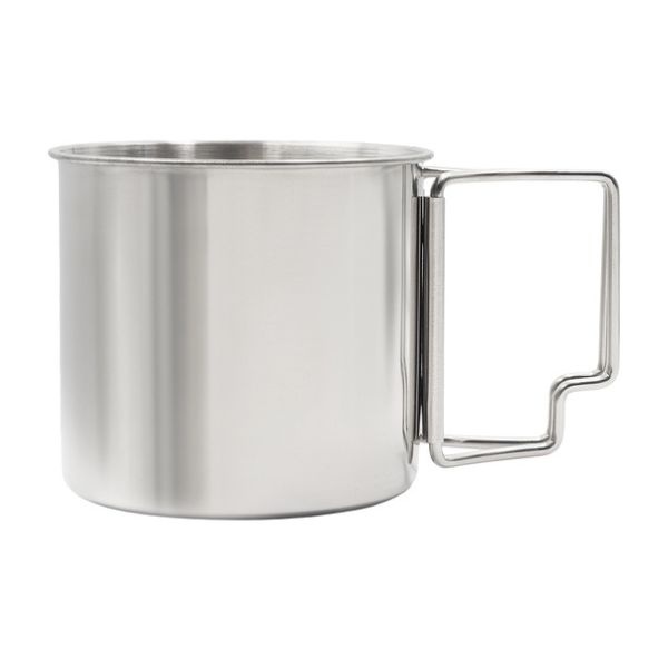 Logo trade promotional items picture of: Steel mug, 350 ml, silver