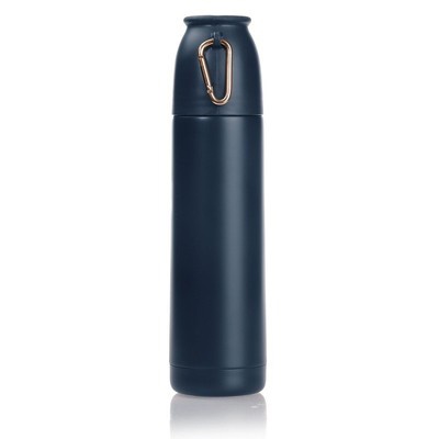 Logotrade promotional giveaways photo of: Thermos 500 ml Air Gifts with carabiner, navy blue