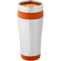 Elwood 410 ml insulated tumbler, Silver / Orange