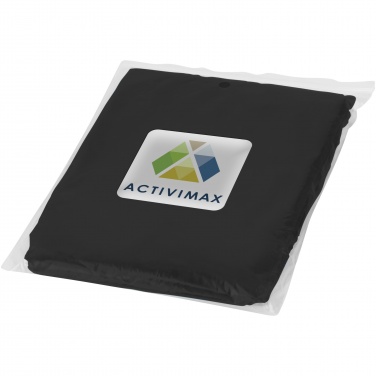 Logo trade promotional giveaways image of: Ziva disposable rain poncho with storage pouch