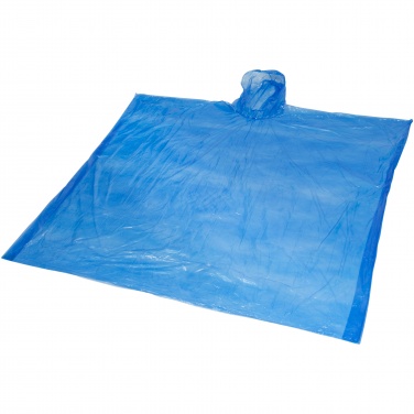 Logo trade corporate gift photo of: Ziva disposable rain poncho with storage pouch