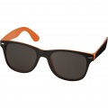 Sun Ray sunglasses with two coloured tones, Orange / Solid black