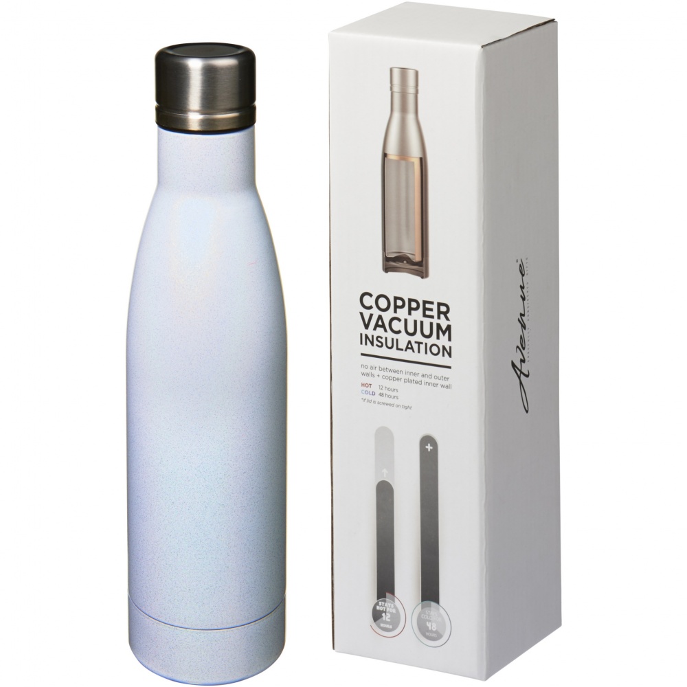 Logo trade business gifts image of: Vasa Aurora 500 ml copper vacuum insulated water bottle